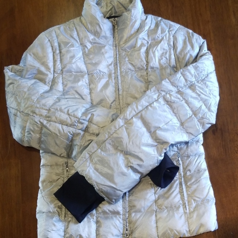 Bogner silver down jacket size 6